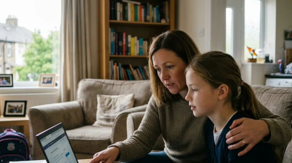 What does online safety mean for families in Guiseley?