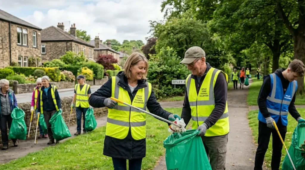 What is a litter pick event in Otley?