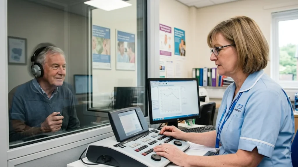 What is an NHS hearing test and who provides it near Guiseley?