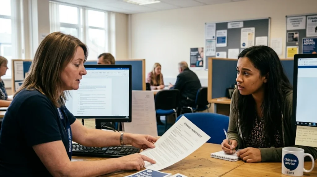 Which local organisations provide independent support for Pudsey tenants?