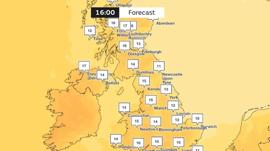How can residents track the Leeds weather forecast during a heatwave