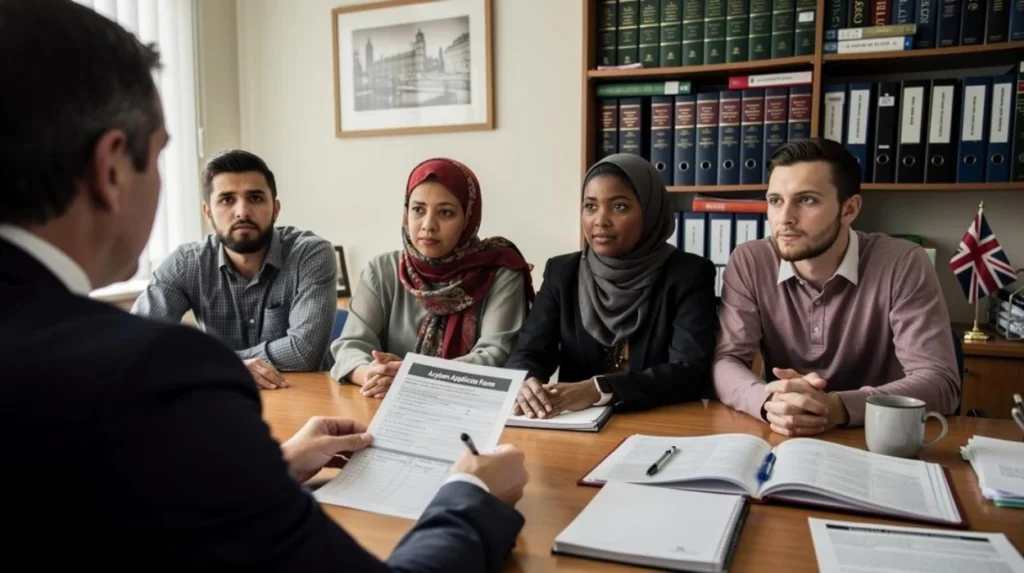 How does free immigration advice work for asylum seekers