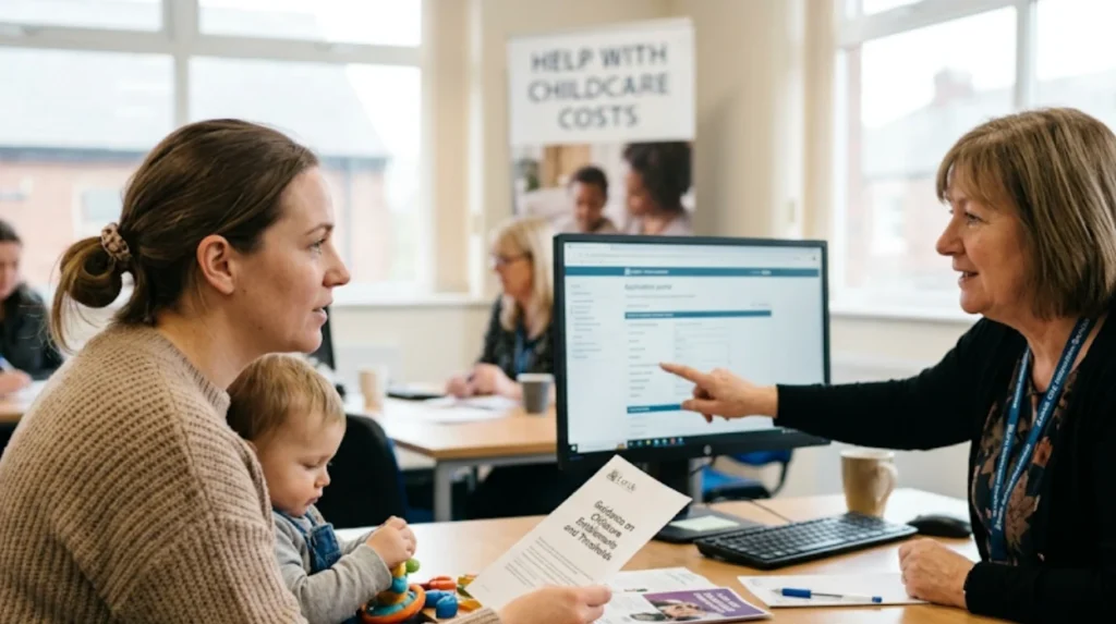 What are the income thresholds for free childcare entitlements in 2026?