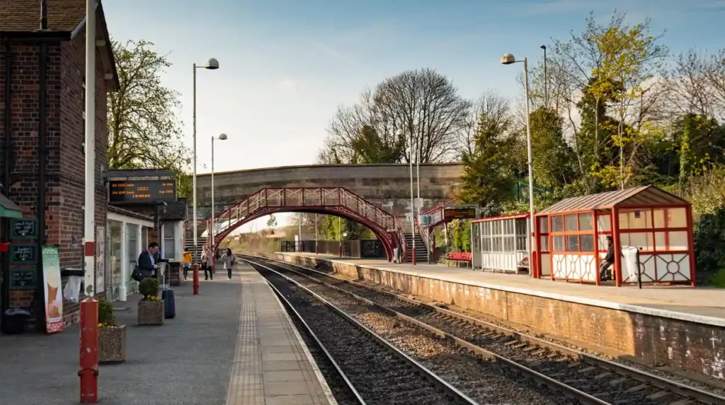 What can you see around Garforth railway station