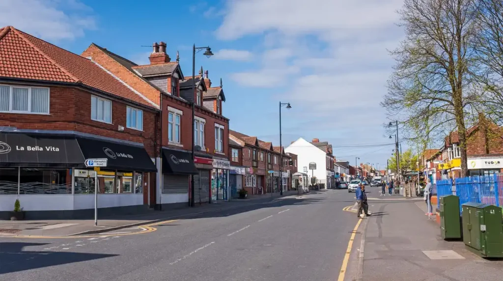 What can you see around Garforth town centre