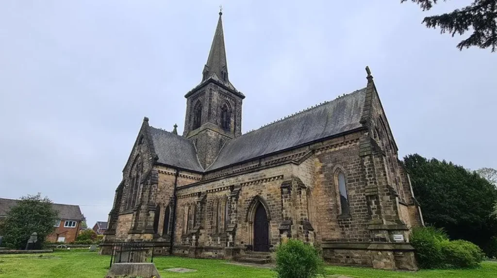 What historical and architectural sites enhance a relaxed afternoon stroll in Garforth