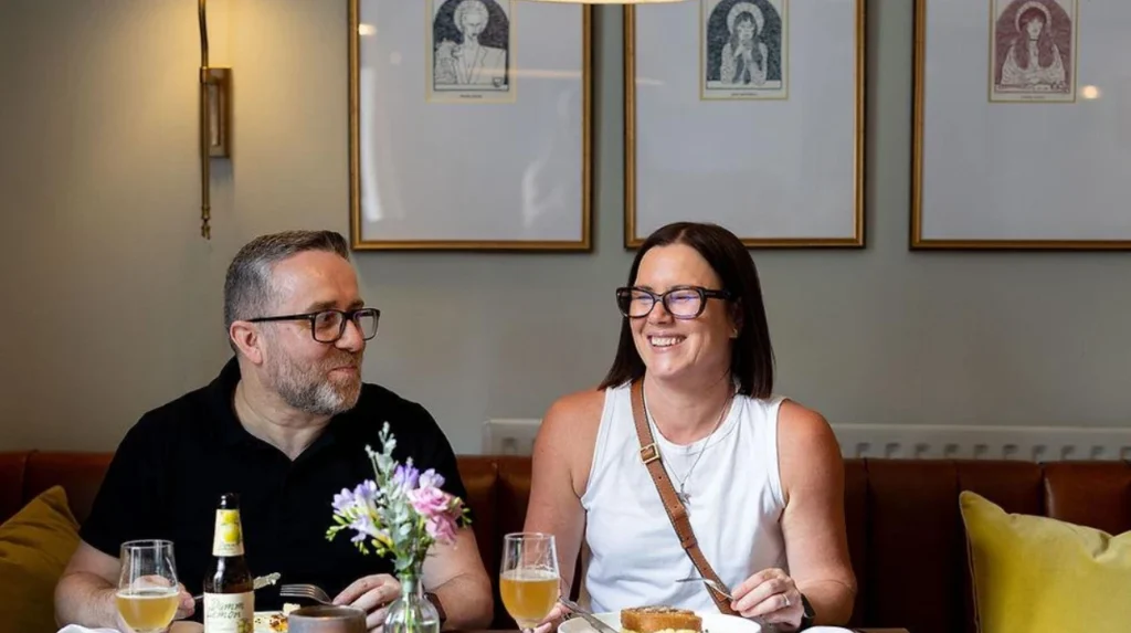 Which restaurants and cafes are suitable for couples visiting Garforth