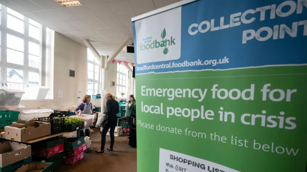 Why do people in Horsforth need emergency food support
