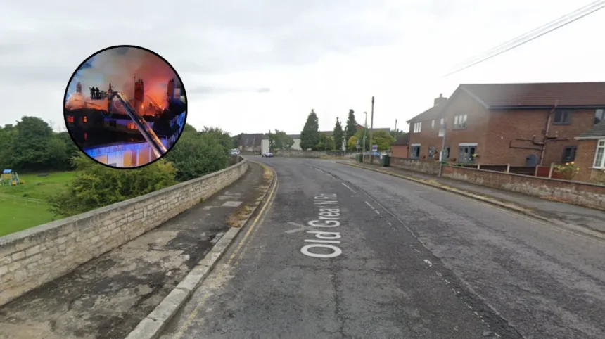 Firefighters Battle Blaze at Former Restaurant Site Near Brotherton, Knottingley 2026