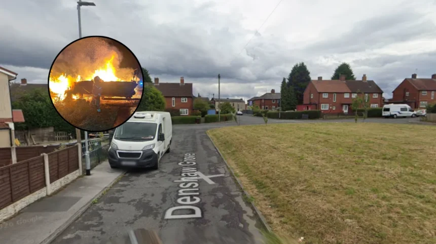 Firefighters Battle Petrol Car Blaze on Denshaw Grove Morley 2026