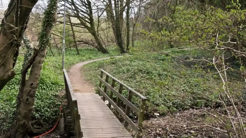 Where can you find a quieter nature break around Oil Mill Beck