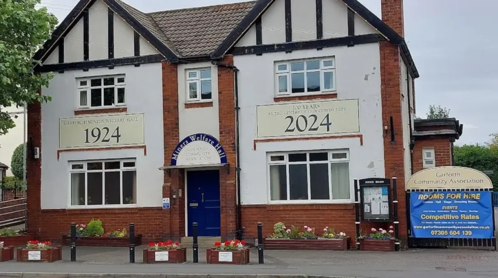 Why is Garforth Miners Welfare Hall important for social life