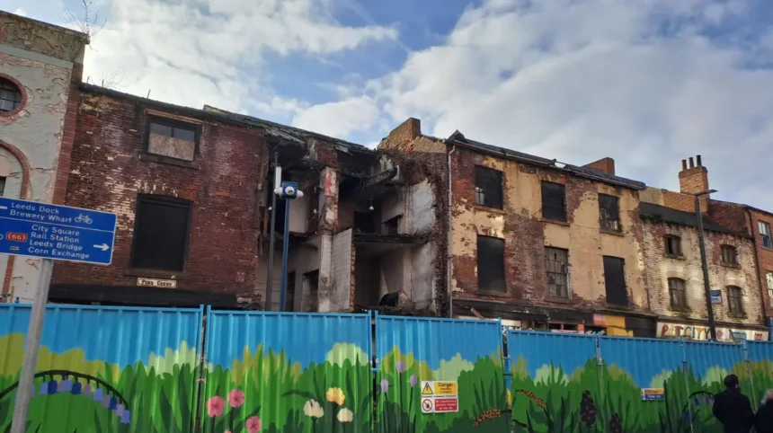 Leeds Kirkgate Collapsed Heritage Building Repair Delayed Again: Lower Kirkgate, 2026