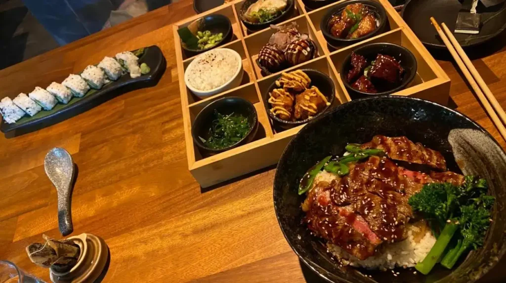 What international food is available around North Lane and Headingley Central