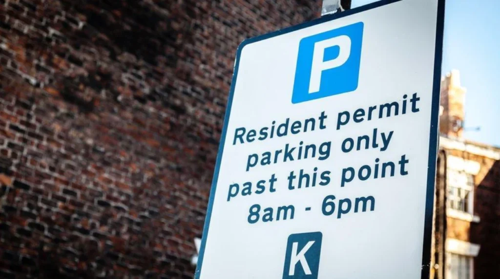 Where are the residents parking permit areas in Headingley