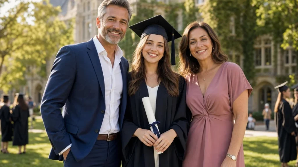 Which university locations provide an academic backdrop for graduation photography